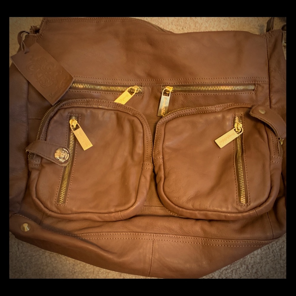 Rough Roses Leather Bag